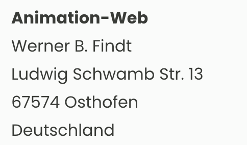 Anschrift der verantwortlichen Redaktion
